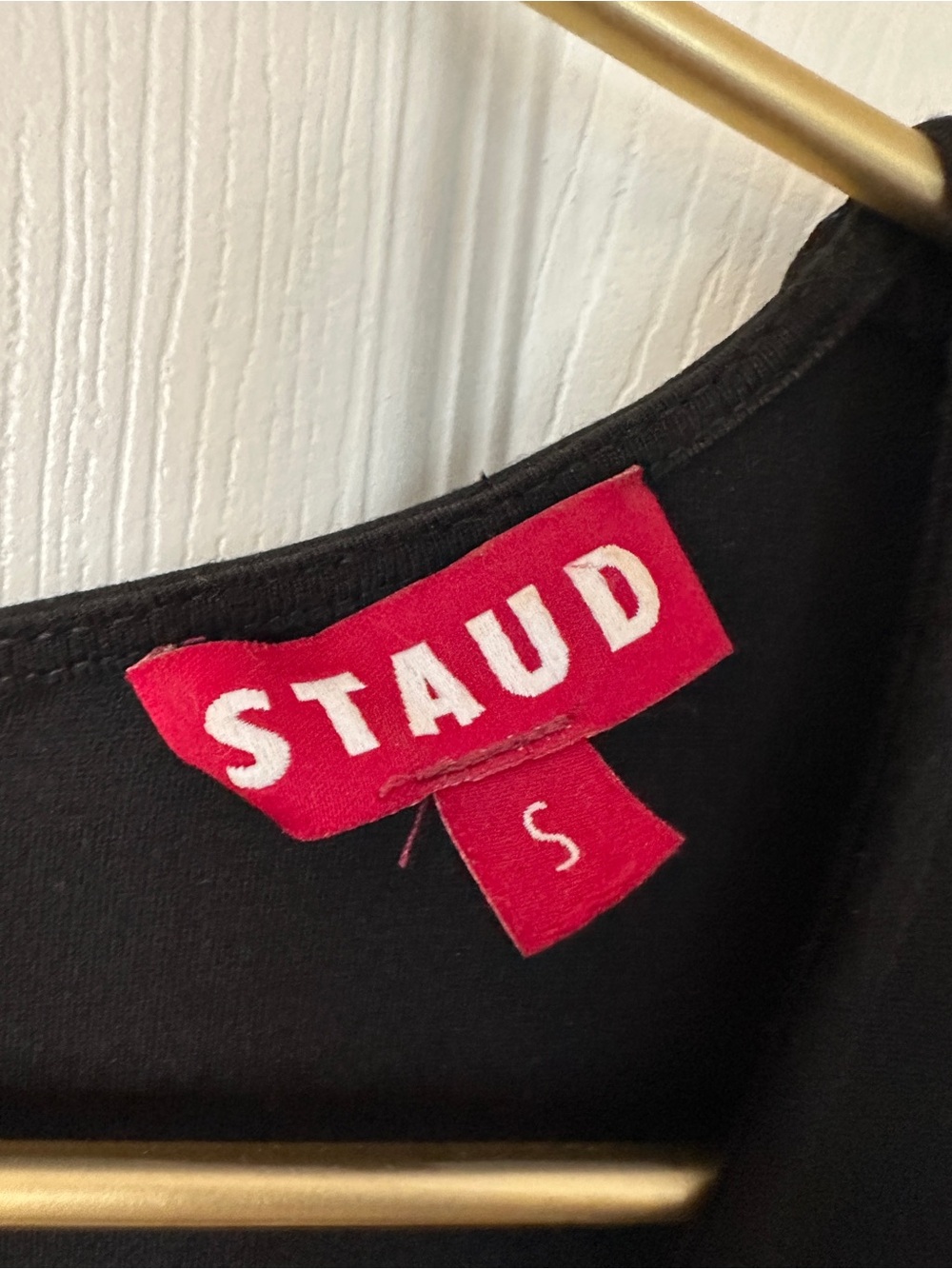STAUD Black Long-Sleeve V-Neck Maxi Dress - Picture 2 of 6
